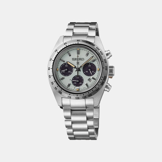 Prospex Men Solar Green Dial Chronograph Stainless Steel Watch SSC965P1