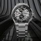 Astron Men Solar Silver Dial Chronograph Stainless Steel Watch SSH153J1