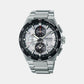 Astron Men Solar Silver Dial Chronograph Stainless Steel Watch SSH153J1