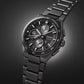 Astron Men Solar Black Dial Chronograph Stainless Steel Watch SSH155J1