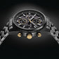 Speedtimer Men Solar Black Dial Chronograph Stainless Steel Watch SSH169J1