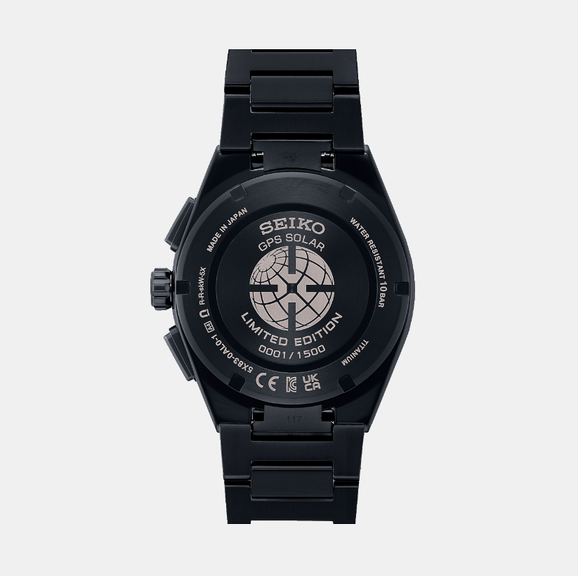 Astron Yozakura Cherry Blossom by Night - Limited Edition Men Solar Purple Dial Chronograph Stainless Steel Watch SSH171J1