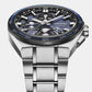 Astron GPS Solar Dual-Time Chronograph Men Slate Blue Dial Watch SSH175J1