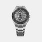 Astron GPS Solar Dual-Time Chronograph Men Silvery Grey Dial Watch SSH177J1