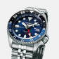 5 Sports Men Automatic Blue Dial Analog Stainless Steel Watch SSK003K1