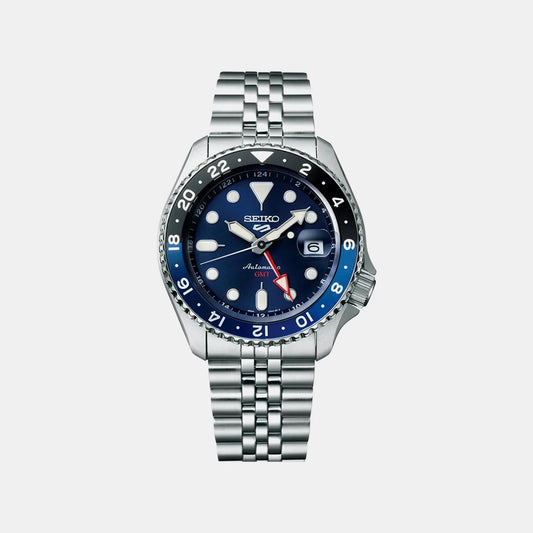 5 Sports Men Automatic Blue Dial Analog Stainless Steel Watch SSK003K1