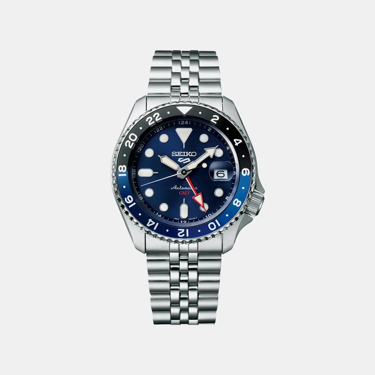 5 Sports Men Automatic Blue Dial Analog Stainless Steel Watch SSK003K1