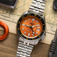 5 Sports Men Automatic Orange Dial Analog Stainless Steel Watch SSK005K1