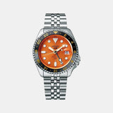 5 Sports Men Automatic Orange Dial Analog Stainless Steel Watch SSK005K1