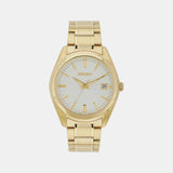 Dress Men Quartz White Dial Analog Stainless Steel Watch SUR314P1