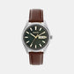 Dress Men Quartz Green Dial Analog Leather Watch SUR449P1