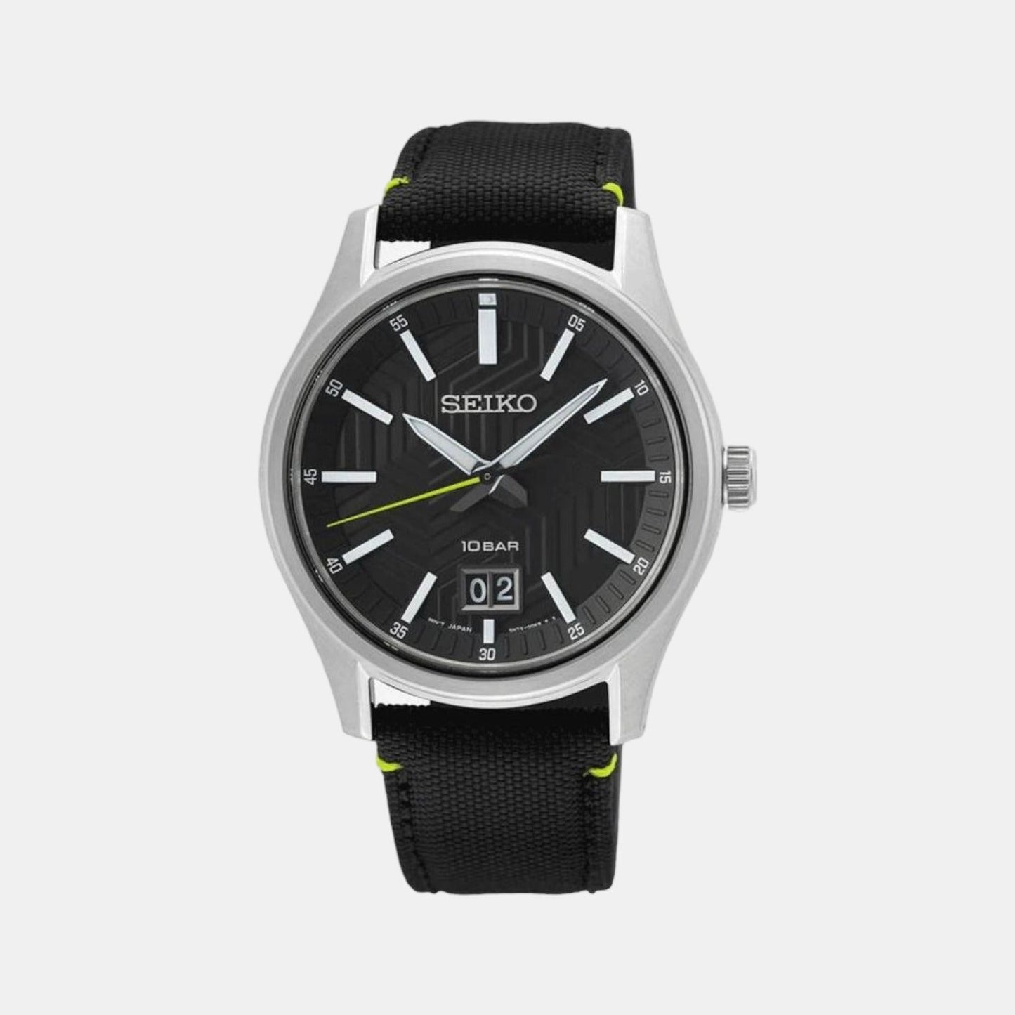 Dress Men Quartz Black Dial Analog Stainless Steel Watch SUR517P1