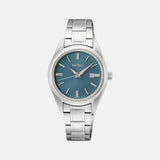 Dress Women Quartz Blue Dial Analog Stainless Steel Watch SUR531P1