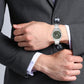 Dress Women Quartz Green Dial Analog Stainless Steel Watch SUR533P1