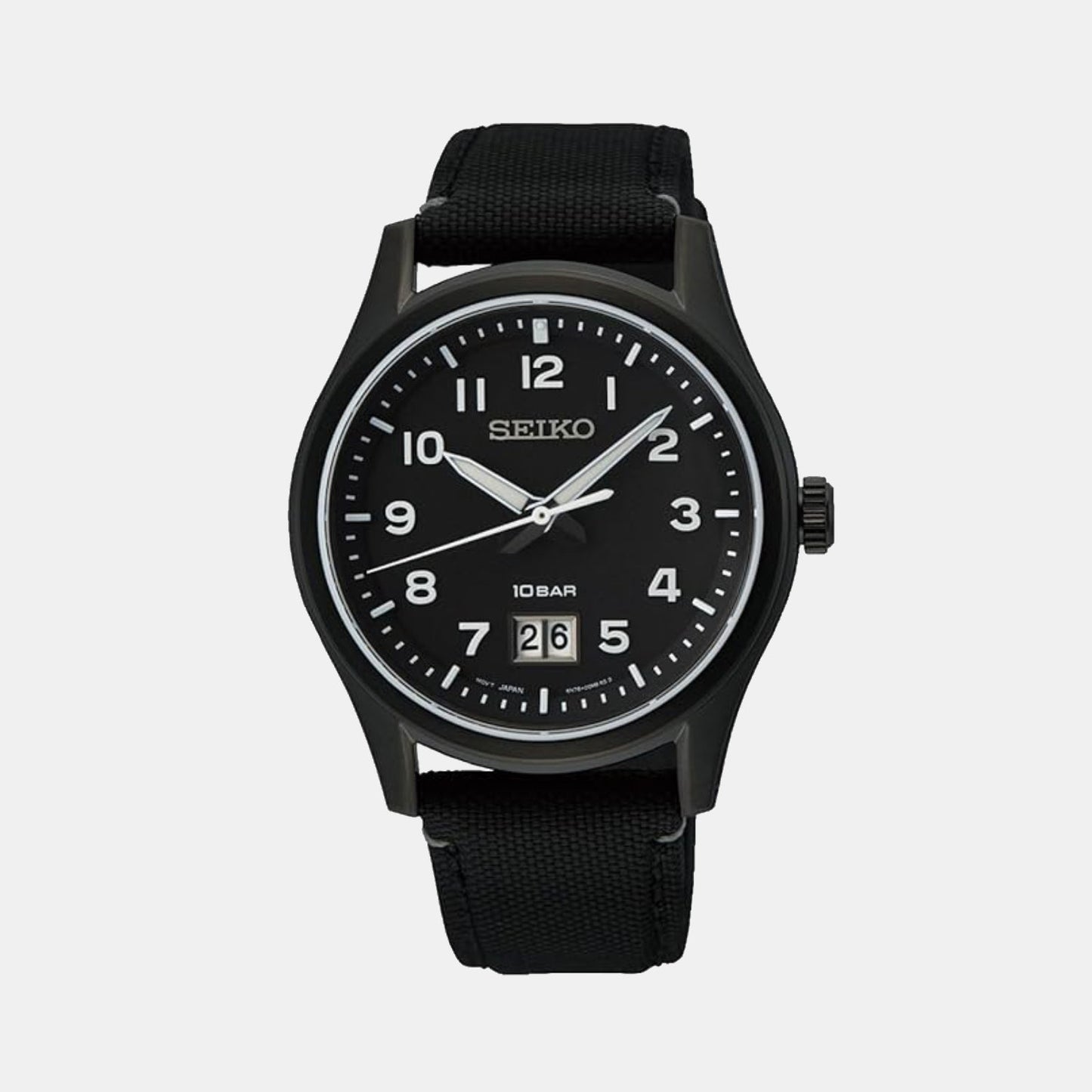 Dress Men Quartz Black Dial Analog Stainless Steel Watch SUR571P1