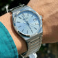 Dress Men Quartz Blue Dial Analog Stainless Steel Watch SUR599P1