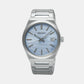 Dress Men Quartz Blue Dial Analog Stainless Steel Watch SUR599P1