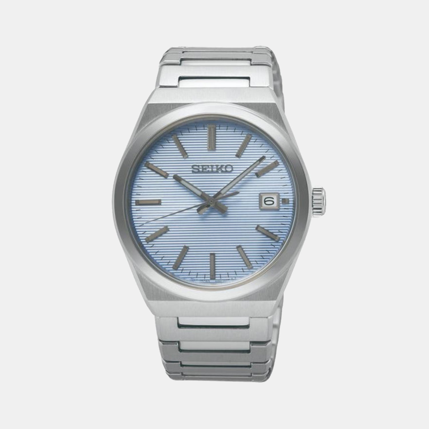 Dress Men Quartz Blue Dial Analog Stainless Steel Watch SUR599P1