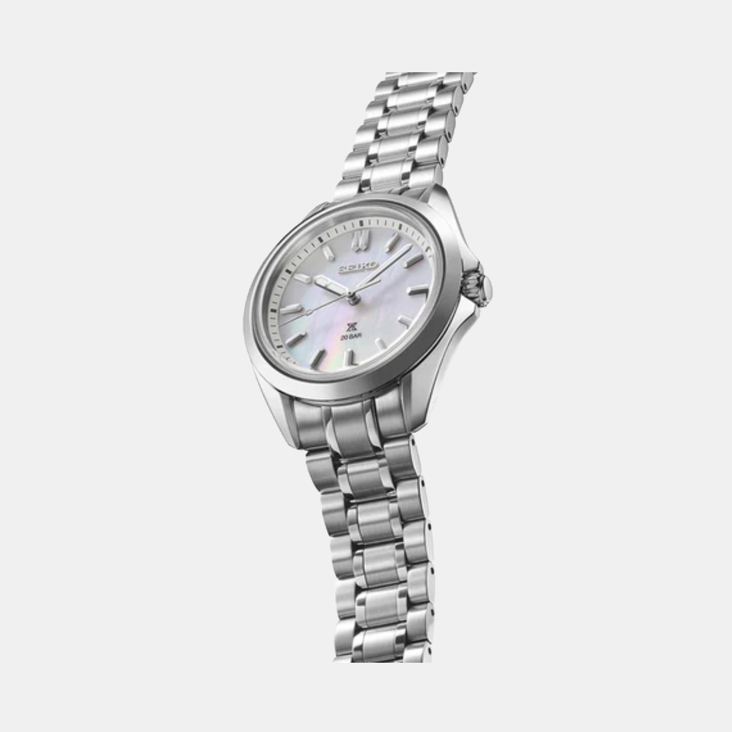 Prospex Women Quartz White Dial Analog Stainless Steel Watch SUR605J1