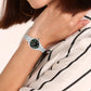 Classic Women Quartz Green Dial Analog Stainless Steel Watch SUR611P1