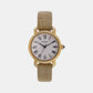 Dress Women Quartz White Dial Analog Leather Watch SUR626P3