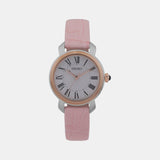 Dress Women Quartz White Dial Analog Leather Watch SUR628P2