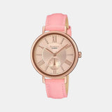 Sheen Women Quartz Pink Dial Analog Leather Watch SX239