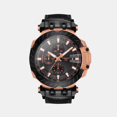 T-Race Men Automatic Black Dial Chronograph Synthetic Watch T1154273705101