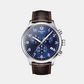 Tissot XL Men Quartz Blue Dial Chronograph Leather Watch T1166171604700