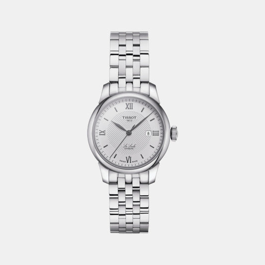 Le Locle Women Automatic Silver Dial Analog Stainless Steel Watch T0062071103800