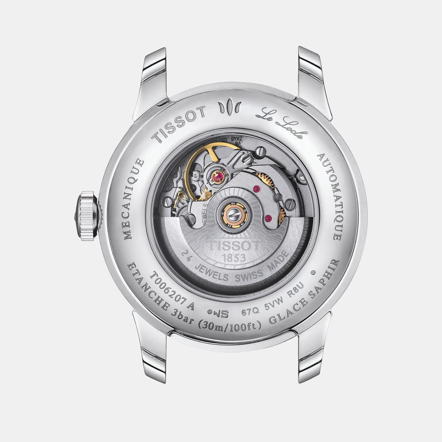 Le Locle Women Black Dial Analog Stainless Steel Watch T0062071105800
