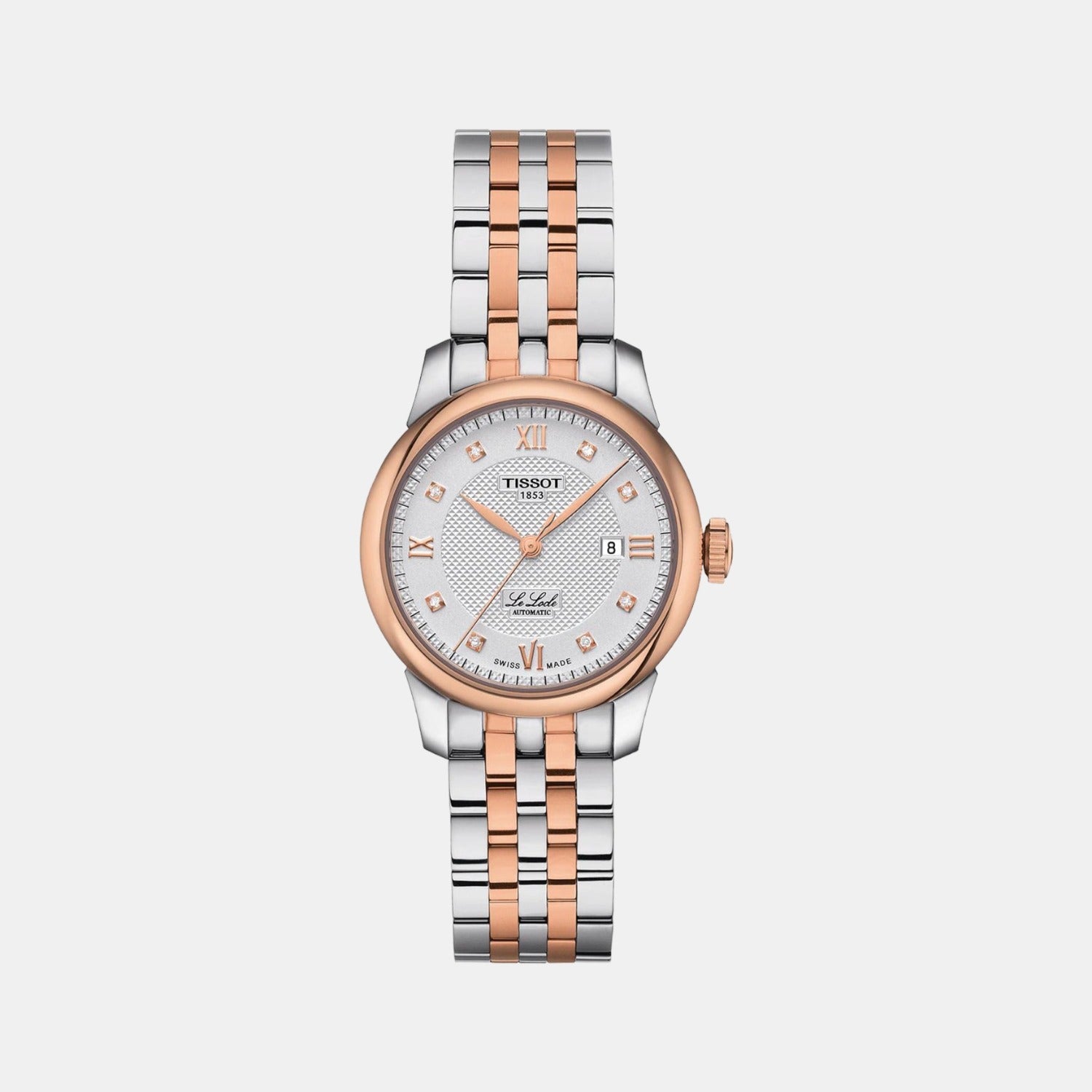 Le Locle Women Automatic Silver Dial Analog Stainless Steel Watch T0062072203600