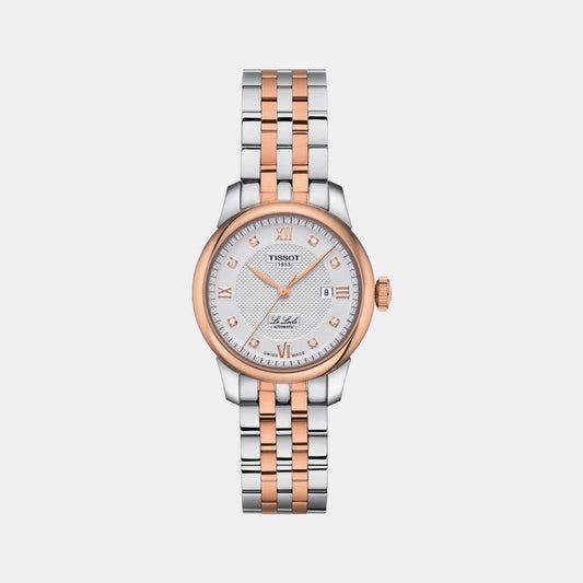 Le Locle Women Automatic Silver Dial Analog Stainless Steel Watch T0062072203600