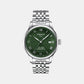 Le Locle Men Automatic Green Dial Analog Stainless Steel Watch T0064071109300