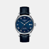 Le Locle Men Automatic Blue Dial Analog Leather Watch T0064071604300