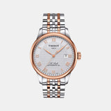 Le Locle Men Automatic Silver Dial Analog Stainless Steel Watch T0064072203300