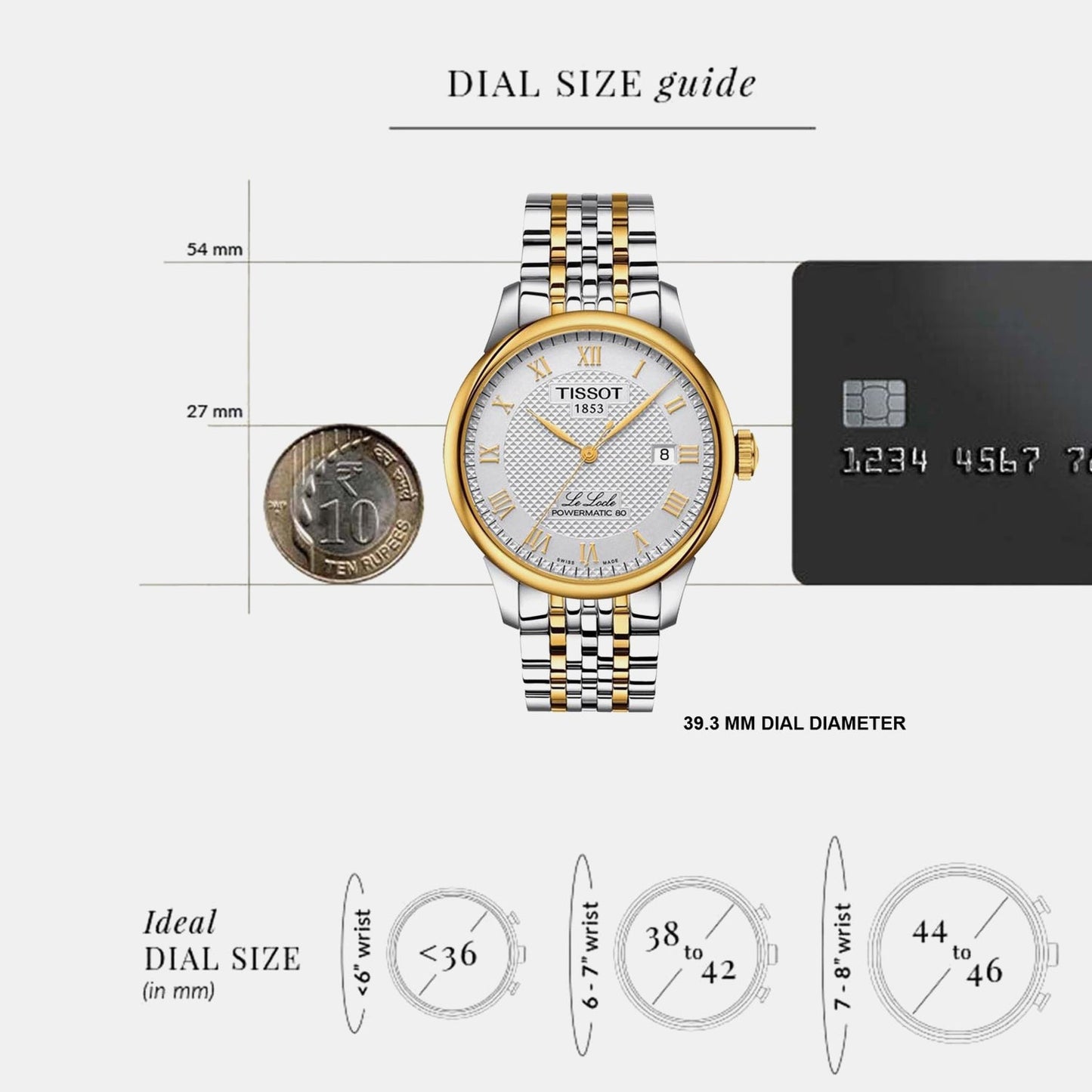 Classic Traditional Men Automatic Silver Dial Analog Stainless Steel Watch T0064072203301