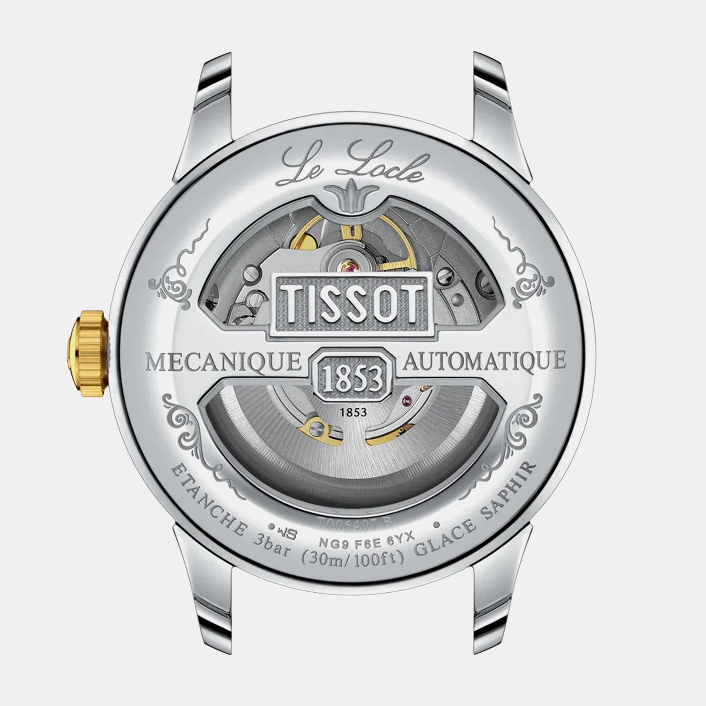 Classic Traditional Men Automatic Silver Dial Analog Stainless Steel Watch T0064072203301