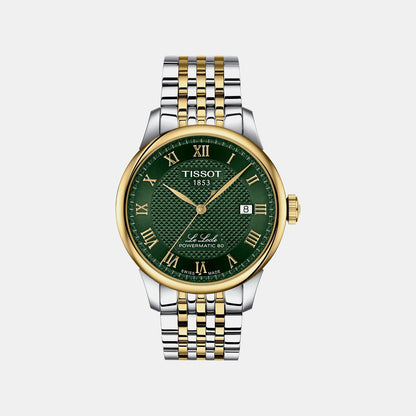 Le Locle Automatic Men Quartz Green Dial Analog Stainless Steel Watch T0064072209300