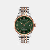 Le Locle Automatic Men Quartz Green Dial Analog Stainless Steel Watch T0064072209301