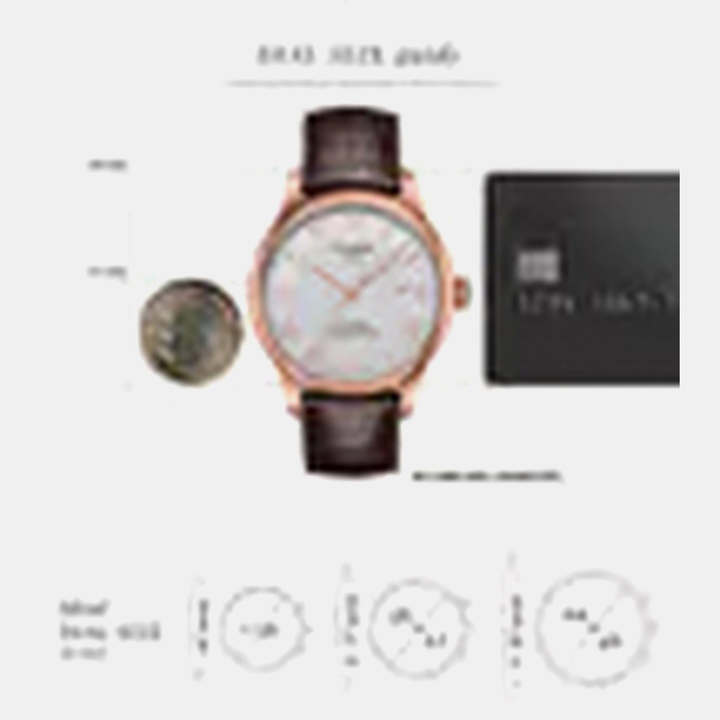 Le Locle Men Automatic Silver Dial Analog Leather Watch T0064073603300