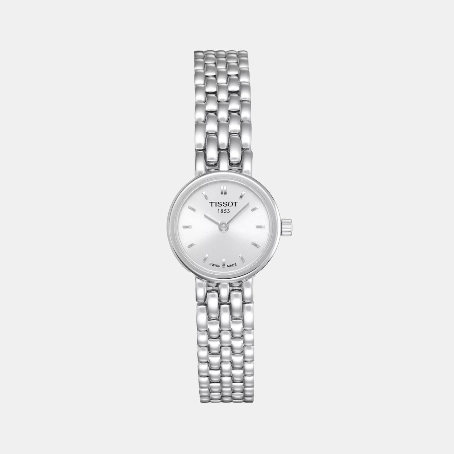 Lovely Women Quartz Silver Dial Analog Stainless Steel Watch T0580091103100
