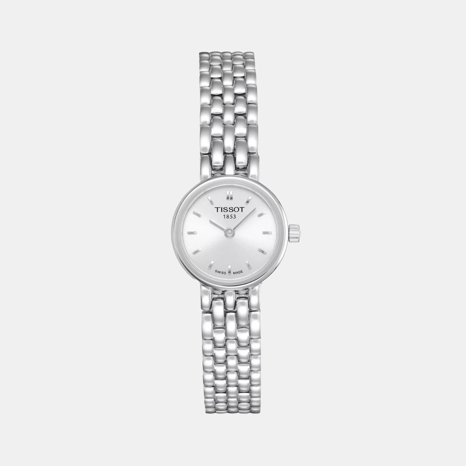 Lovely Women Quartz Silver Dial Analog Stainless Steel Watch T0580091103100