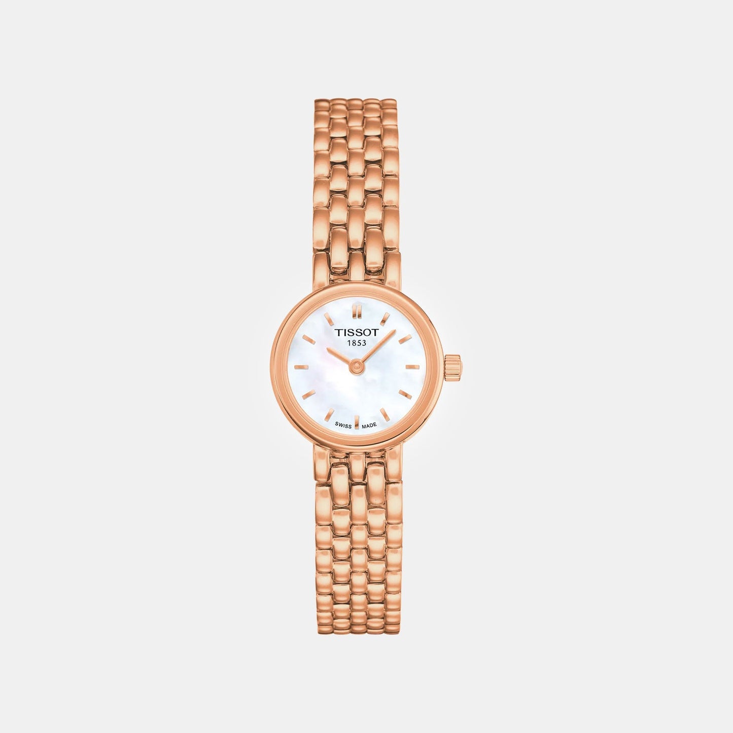Lovely Women Quartz Mother Of Pearl Dial Analog Stainless Steel Watch T0580093311100