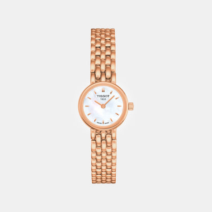 Lovely Women Quartz Mother Of Pearl Dial Analog Stainless Steel Watch T0580093311100