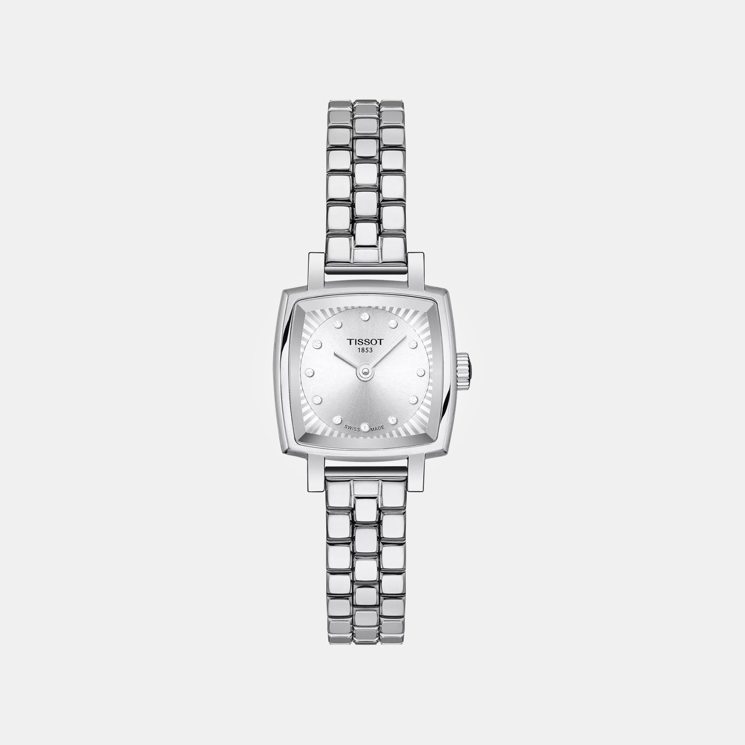 Lovely Women Quartz Silver Dial Analog Stainless Steel Watch T0581091103601