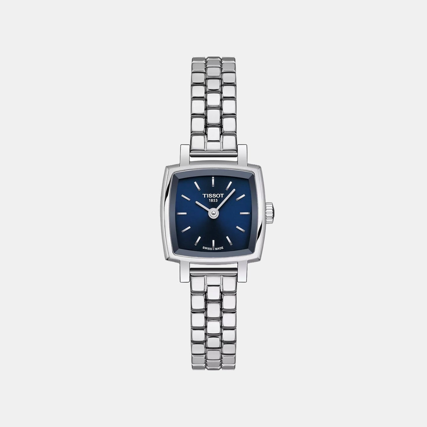 Lovely Women Quartz Blue Dial Analog Stainless Steel Watch T0581091104101