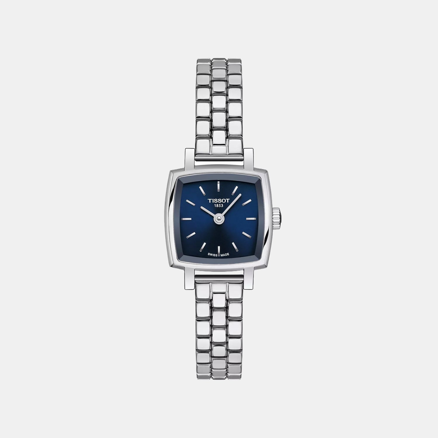 Lovely Women Quartz Blue Dial Analog Stainless Steel Watch T0581091104101
