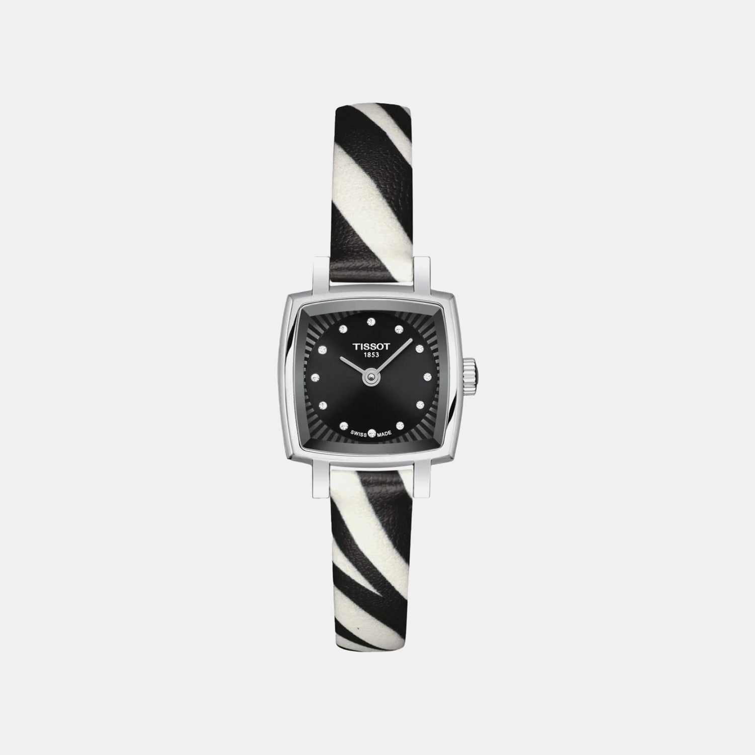 Lovely Square Women Quartz Black Dial Analog Watch T0581091705600