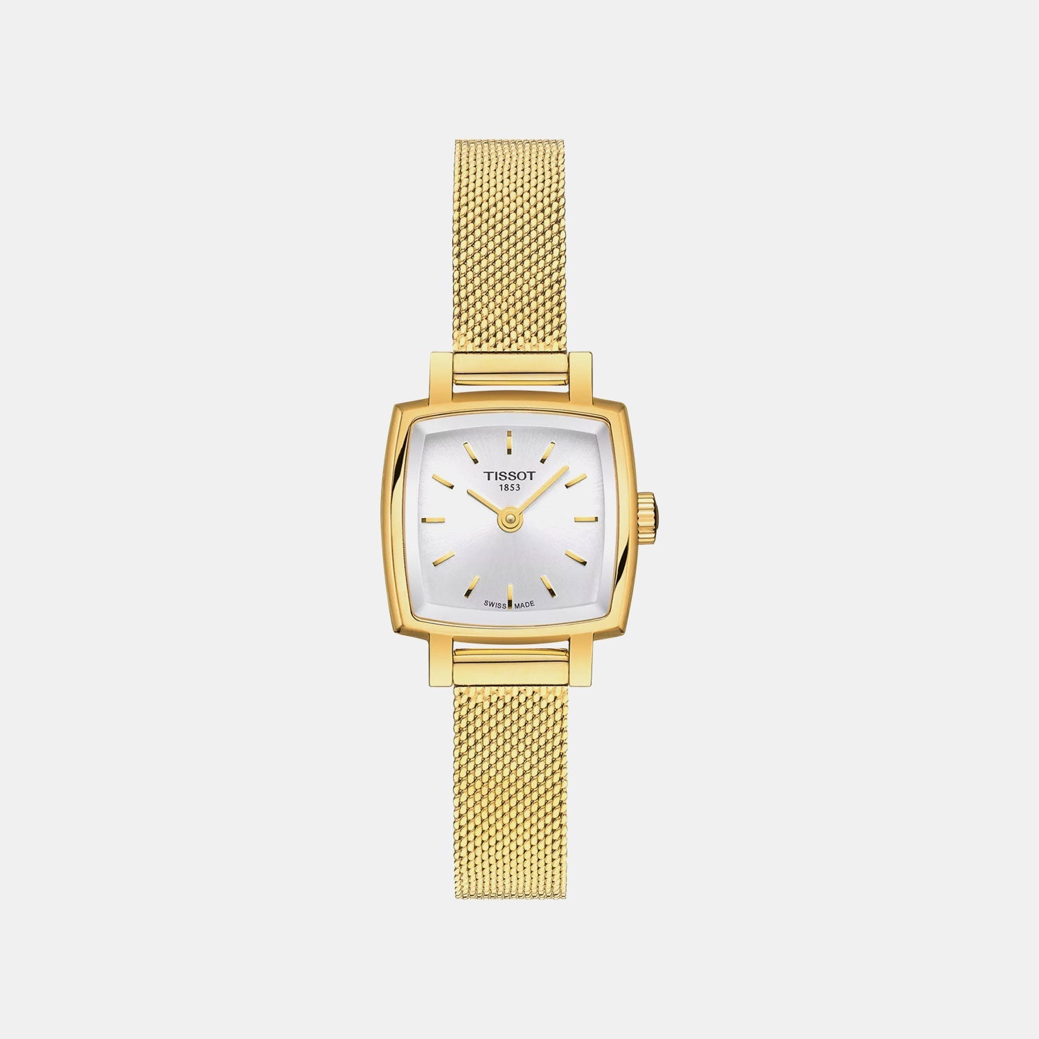 Lovely Women Quartz Silver Dial Analog Stainless Steel Watch T0581093303100